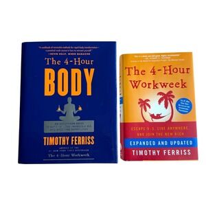 The 4 Hour Body & The 4 Hour Workweek Books by Timothy Ferriss Hardcover Bundle